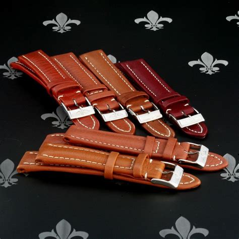 Watch Straps Brown leather strap with pin buckle 